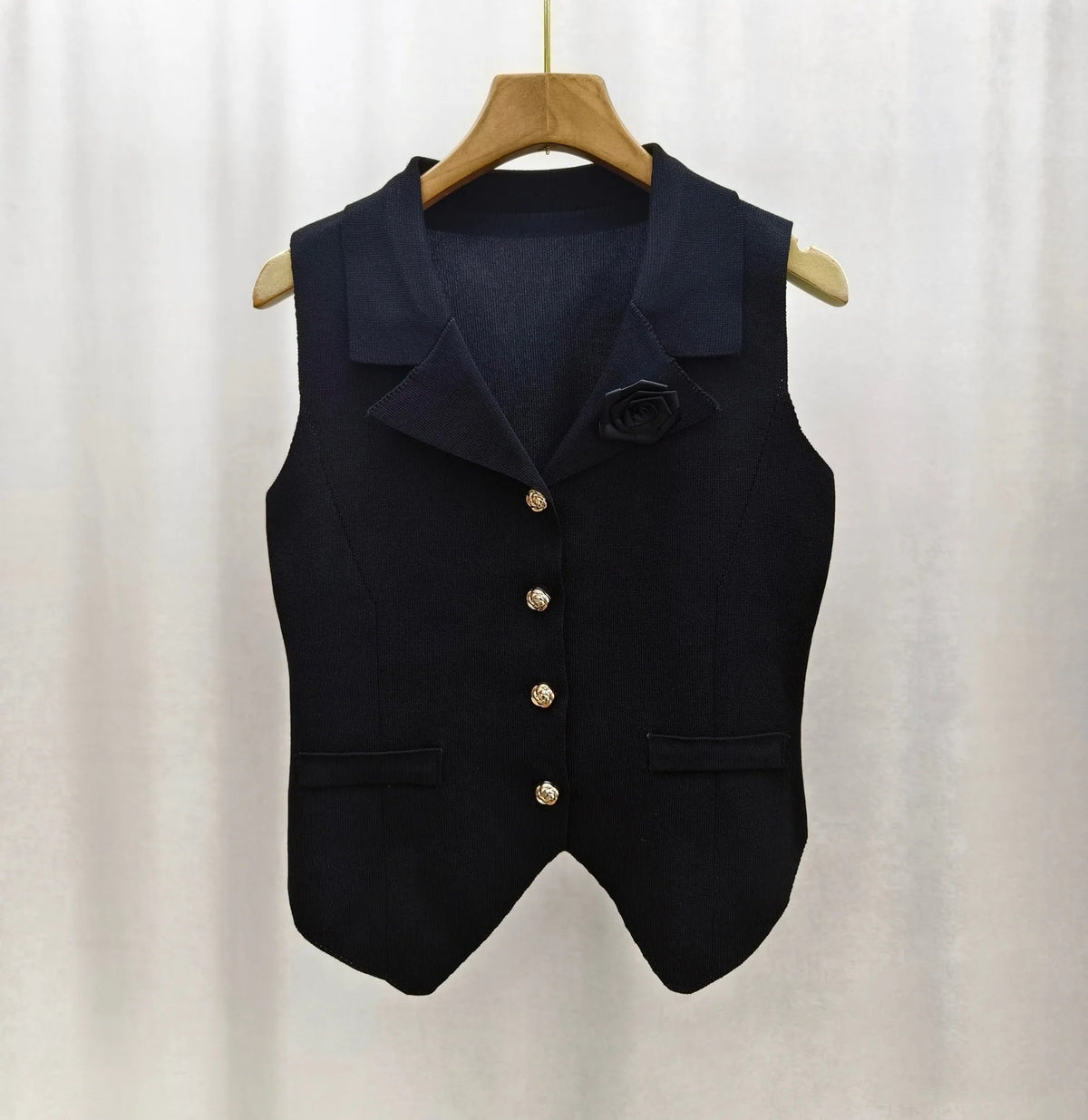 Knitted Flower Women's Camisole Solid Colour Breathable Simple Crop Top Women's Knitting tank Top - Zeprah