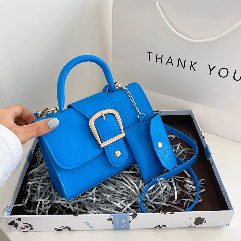Korean Fashion Ladies Hand Bags Women Shoulder Sling Chain Purse Luxury Lock Handbag for Women - Zeprah