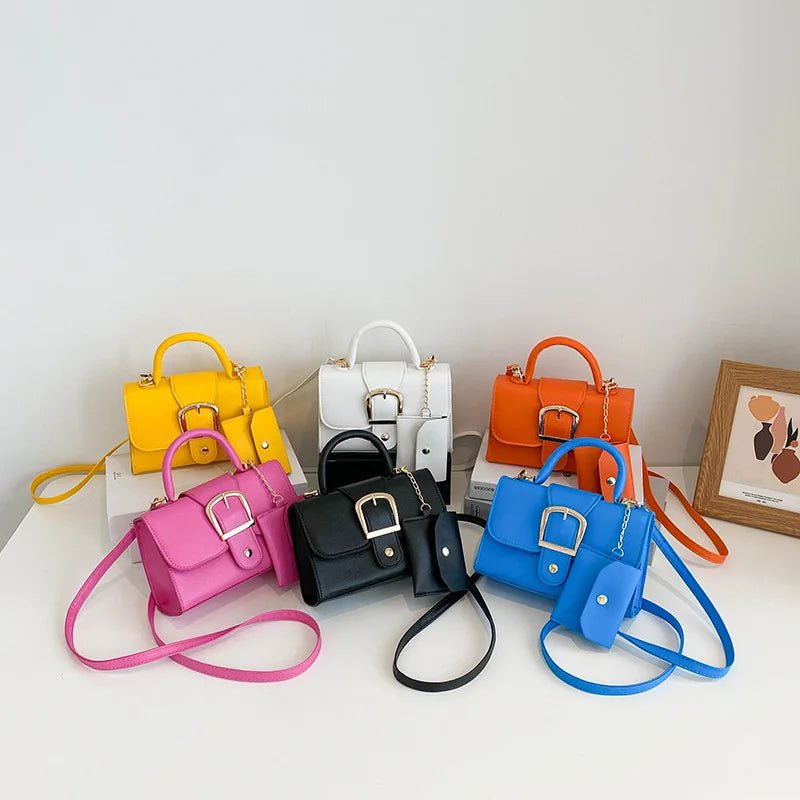 Korean Fashion Ladies Hand Bags Women Shoulder Sling Chain Purse Luxury Lock Handbag for Women - Zeprah
