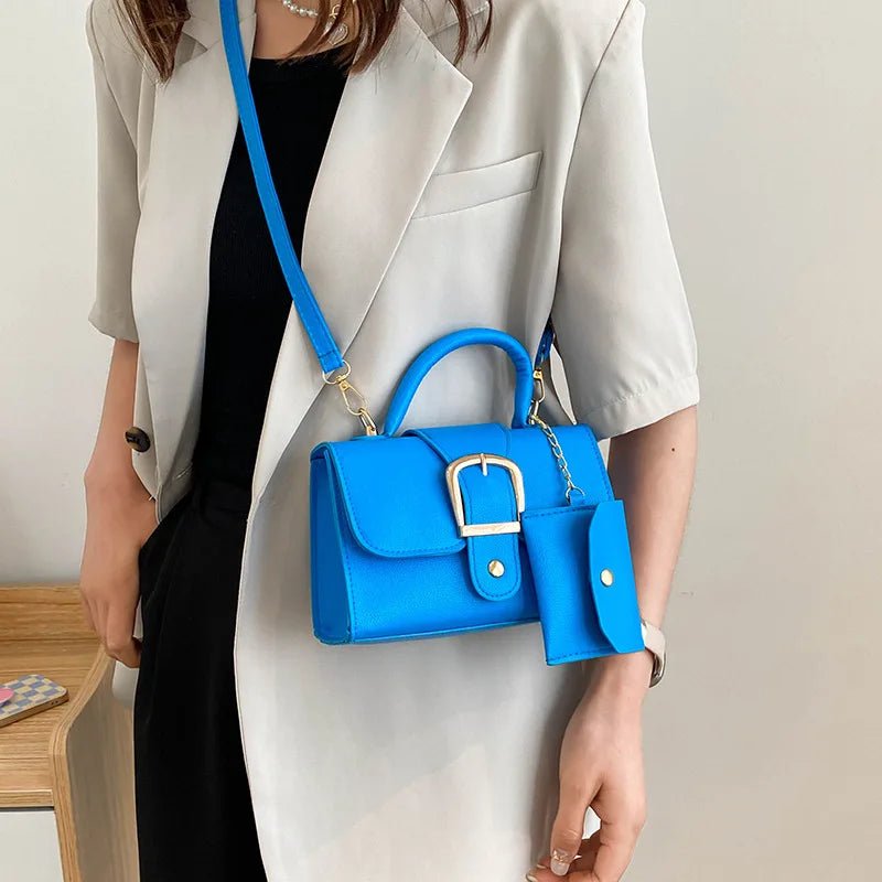 Korean Fashion Ladies Hand Bags Women Shoulder Sling Chain Purse Luxury Lock Handbag for Women - Zeprah