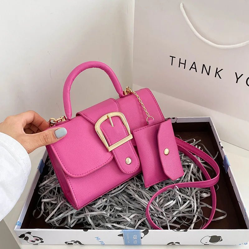 Korean Fashion Ladies Hand Bags Women Shoulder Sling Chain Purse Luxury Lock Handbag for Women - Zeprah
