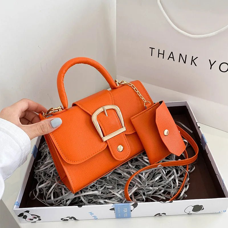 Korean Fashion Ladies Hand Bags Women Shoulder Sling Chain Purse Luxury Lock Handbag for Women - Zeprah
