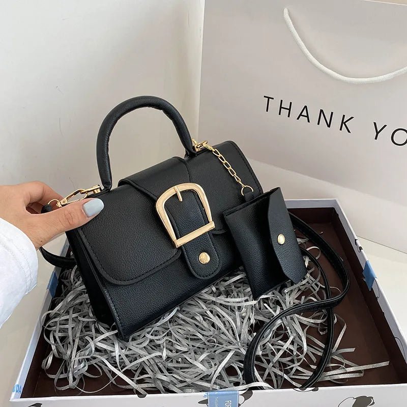 Korean Fashion Ladies Hand Bags Women Shoulder Sling Chain Purse Luxury Lock Handbag for Women - Zeprah