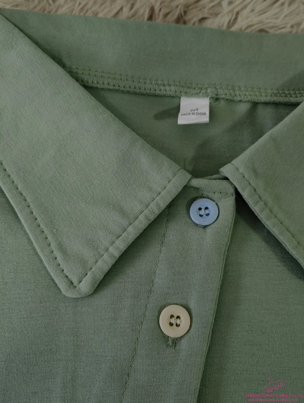 Lapel Graphic Tee Button Tops for Women Slim - fit Short - sleeved Blouse - Zeprah