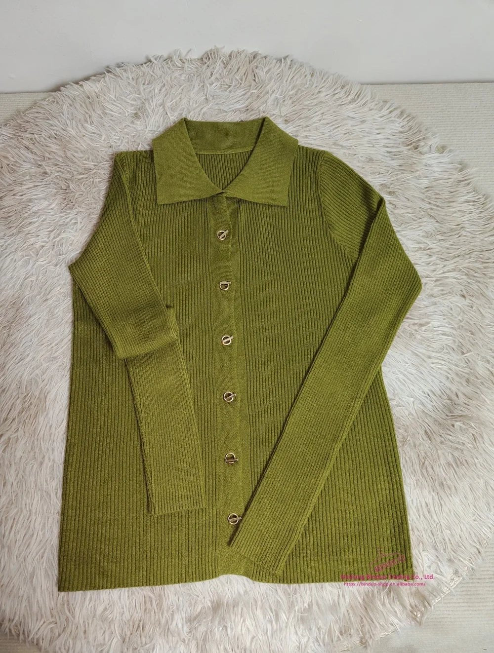 Lapel Long Sleeve Base Shirt Simple Long - sleeved Top Slim - fit Long Sleeve Knit Base - Zeprah