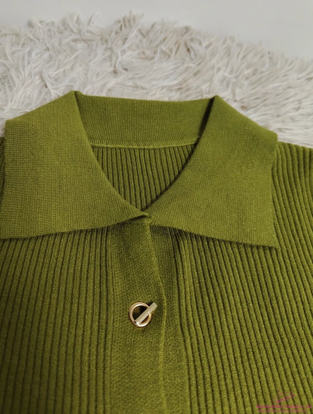 Lapel Long Sleeve Base Shirt Simple Long - sleeved Top Slim - fit Long Sleeve Knit Base - Zeprah