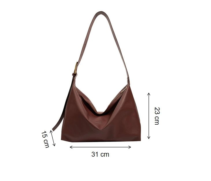 Large Capacity Shoulder Bag Vintage Fashionable Women's Bag Elegant Crossbody Bag - Zeprah