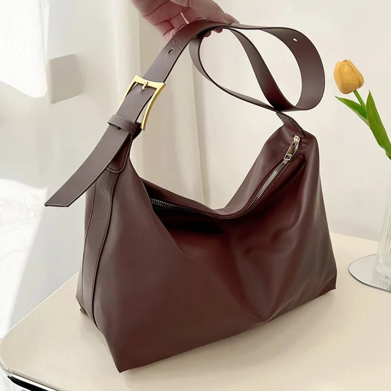 Large Capacity Shoulder Bag Vintage Fashionable Women's Bag Elegant Crossbody Bag - Zeprah