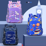 Large Capacity Waterproof Sesame Cartoon Schoolbag for Boys Fashion Open Zipper Closure Primary School Backpack - Zeprah