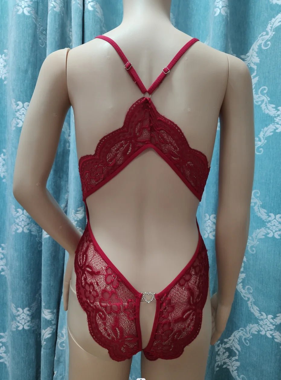 Lingerie Set Open Crotch Sexy Costumes Jumpsuits Playsuits Bodysuits Crotchless Lingeries - Zeprah