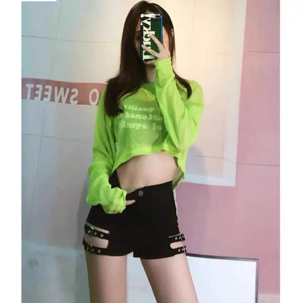 Look Slimmer A - line Boot - pants High Waist Shorts Loose Hot Pants - Zeprah