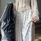 Loose - fit Wide - Leg Trousers Bow Printing Straight - Leg Trousers High Waist Slacks - Zeprah