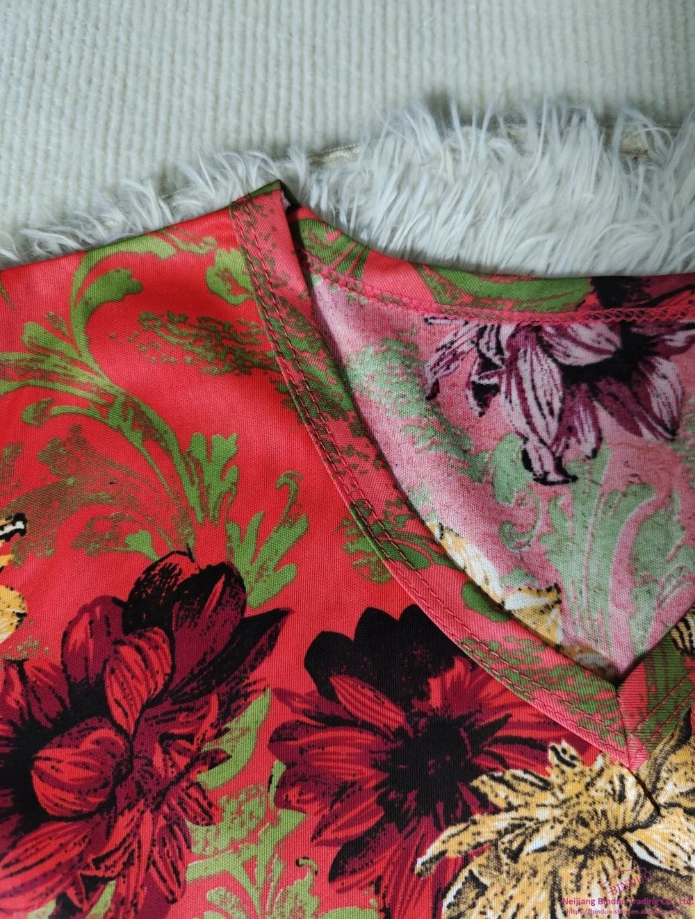 Loose Women's Dresses Floral Printed Maxi Dress Slim - fit Printed Dress - Zeprah