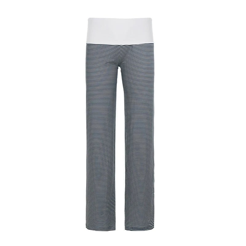 Low Rise Solid Breathable Flat Front Pants Elastic Waist Casual Everyday Lounge Wear Comfort Fit - Zeprah