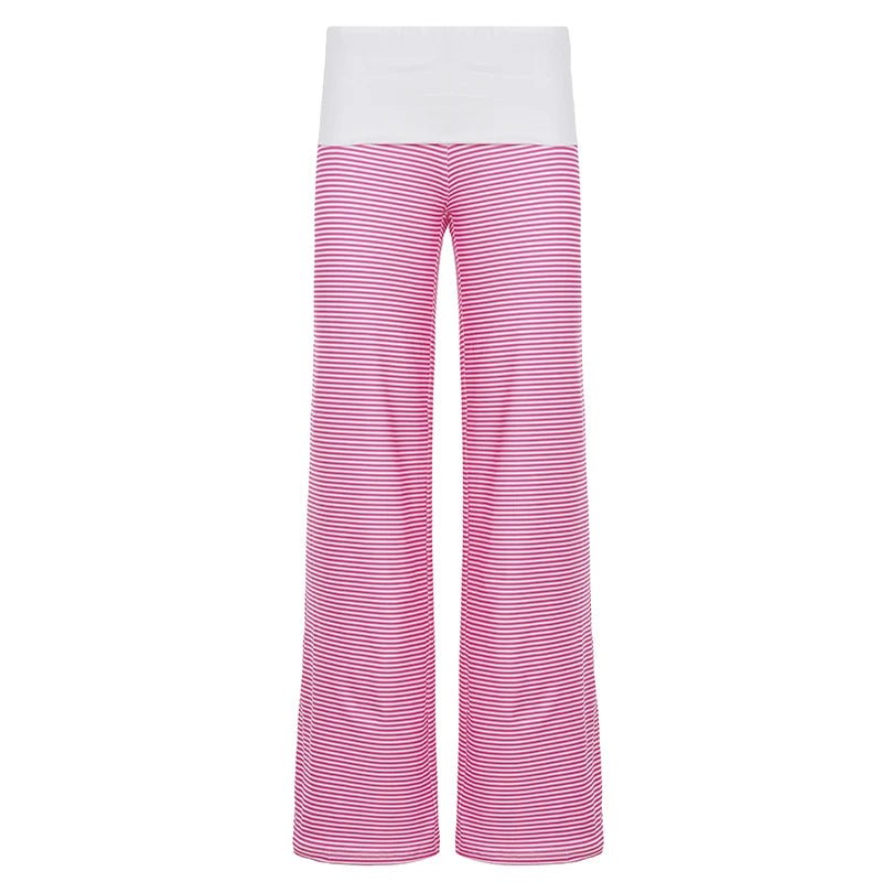 Low Rise Solid Breathable Flat Front Pants Elastic Waist Casual Everyday Lounge Wear Comfort Fit - Zeprah