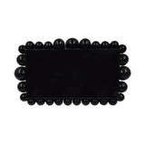 Luxury Gold Foil Beads Purses and Handbags Designer Women Clear Acrylic Box Evening Clutch Bags for Wedding Party - Zeprah