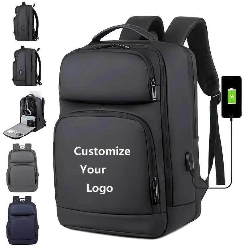 Men Large Capacity Laptop Backpack Waterproof Multiple Way Use Rucksack Water Resistant Travel Oxford Sport BackPACK - Zeprah