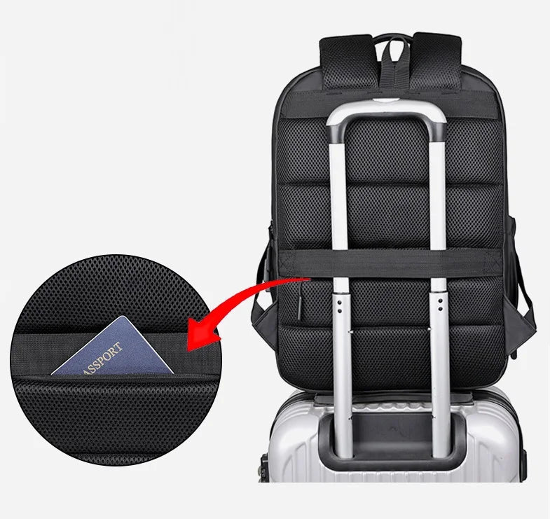 Men Large Capacity Laptop Backpack Waterproof Multiple Way Use Rucksack Water Resistant Travel Oxford Sport BackPACK - Zeprah