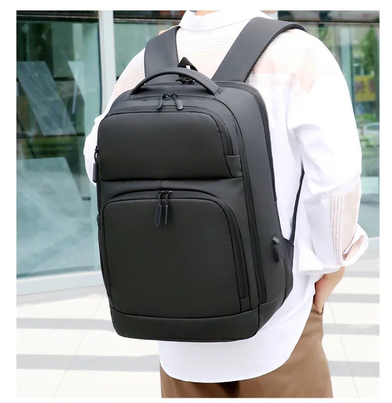 Men Large Capacity Laptop Backpack Waterproof Multiple Way Use Rucksack Water Resistant Travel Oxford Sport BackPACK - Zeprah