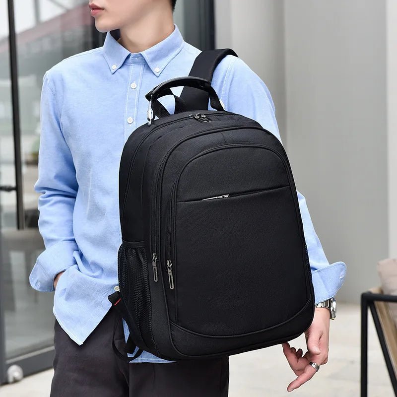 Men's College Student Fashionable Casual Lightweight Water - Resistant Oxford Backpack Outdoor Travel European Style Travel Bag - Zeprah