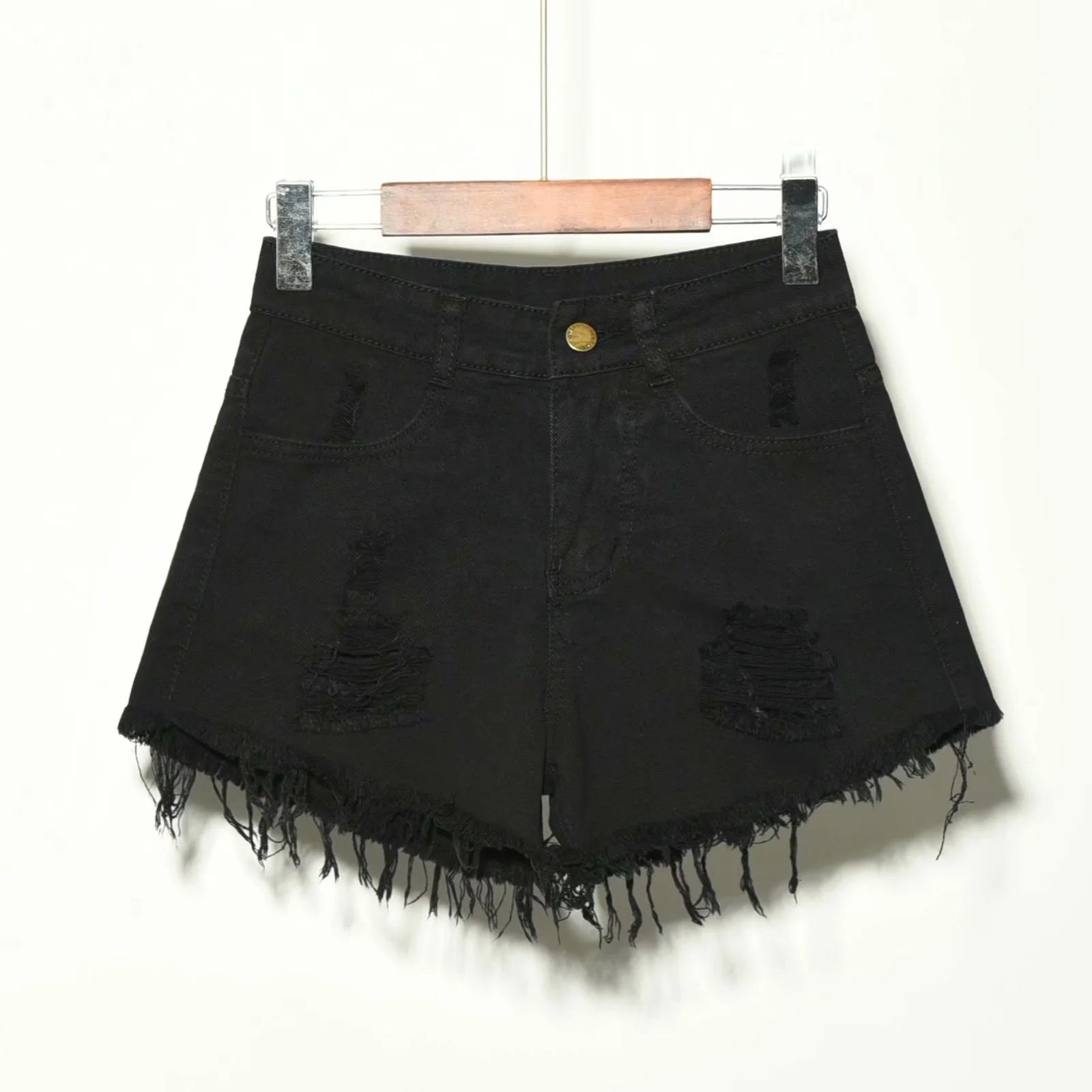 Mid - rise Cut - offs Popular Versatile Torn Women's Shorts Unique Fashionable Hot Pants - Zeprah