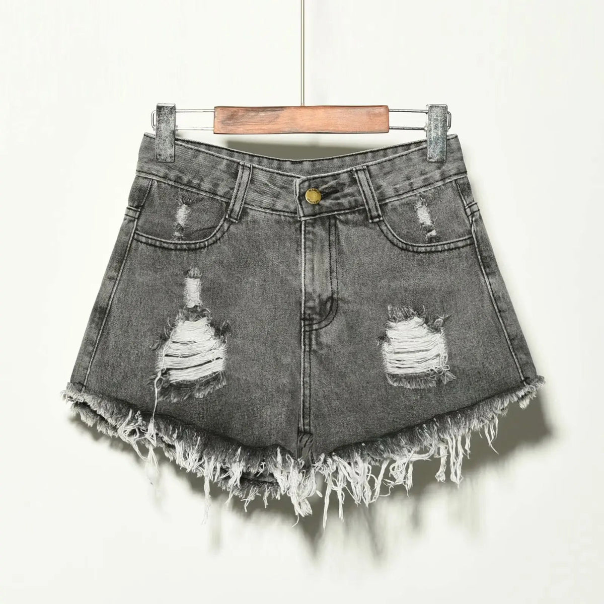Mid - rise Cut - offs Popular Versatile Torn Women's Shorts Unique Fashionable Hot Pants - Zeprah
