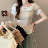 Mild Women's T-shirts Innocent - Seductive Style Elegant T-shirt Plain Women's Clothing - Zeprah