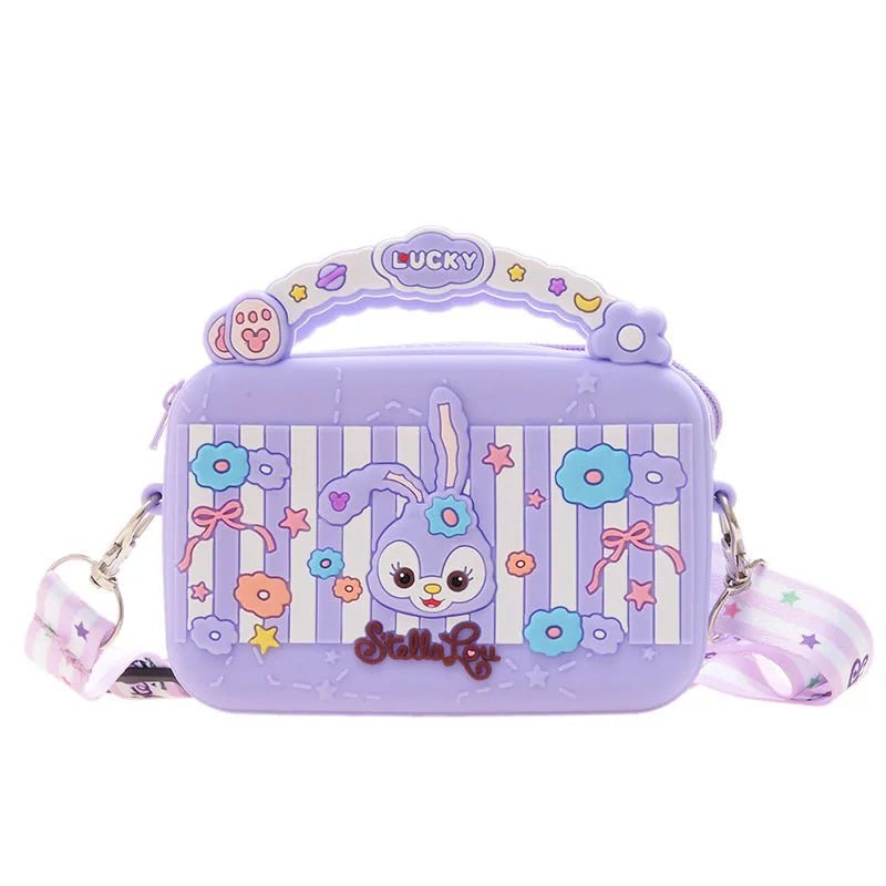 Mini Plush Silicon Purses Cartoon Pattern Square Coin Purse Kids - Zeprah