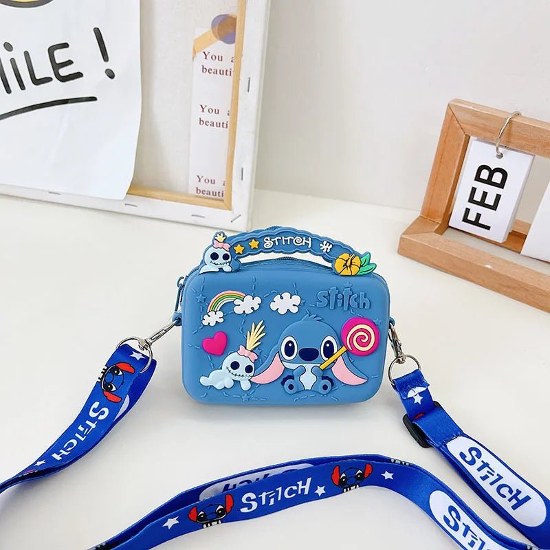 Mini Plush Silicon Purses Cartoon Pattern Square Coin Purse Kids - Zeprah