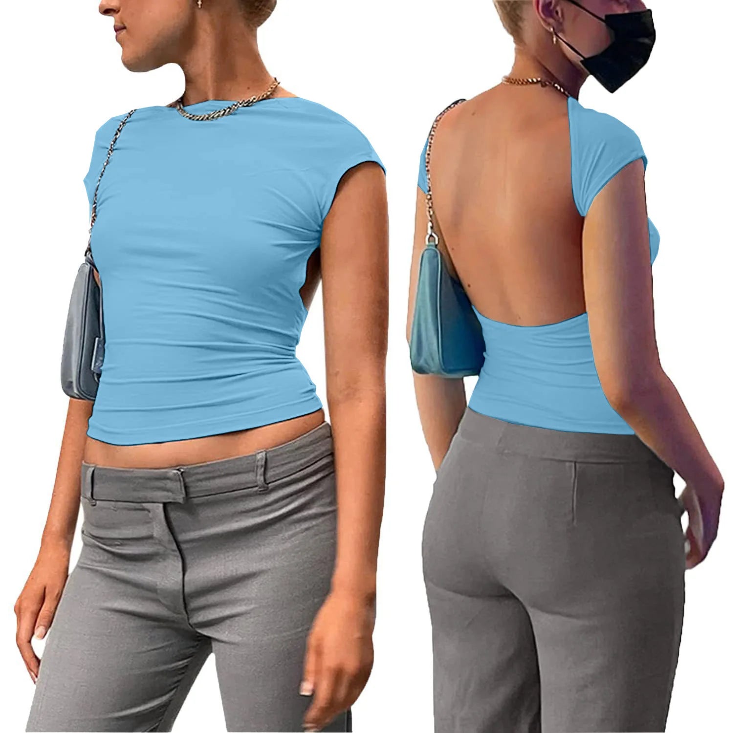 Modern Short - Sleeved Shirt Slim - fit T-shirt for Women Trendy Tops for Women - Zeprah