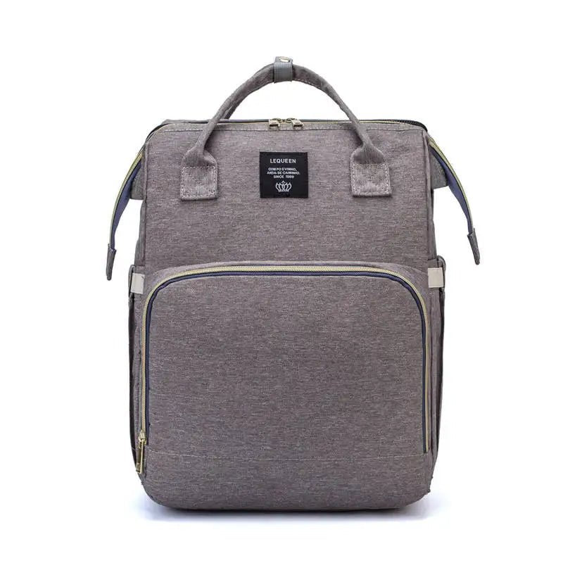 Multifunctional Folding Waterproof Maternity Handbag Baby Diaper Bag with Mosquito Net Portable Travel Bassinet Mommy Backpack - Zeprah