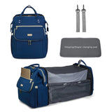 Multifunctional Waterproof Portable Foldable Baby Diaper Bag Backpack Replacement Bed Bag - Zeprah
