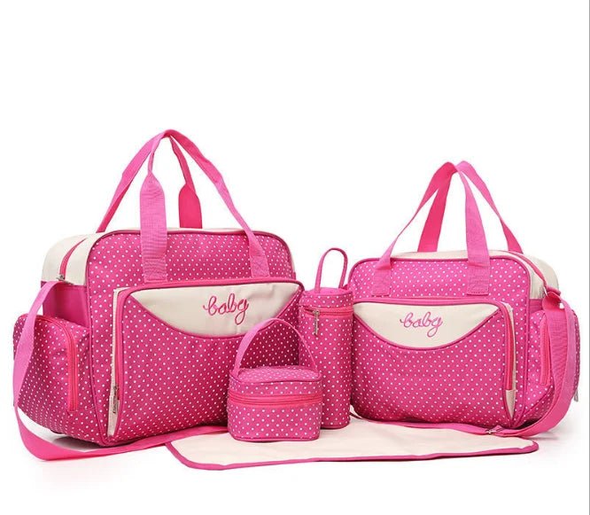 Mummy Travel Nappy Band Baby School Hand Bags Large Mummy Newborn Outdoor Shoulder Organic Baby Bags Set - Zeprah