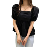 New Design Going Out Tops Best - selling Ruffle Tops for Women Summer Short - sleeved Blouse - Zeprah
