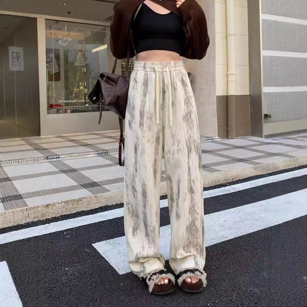 New design pants loose Fashionable Women's trousers Trendy Contrasting colors - Zeprah