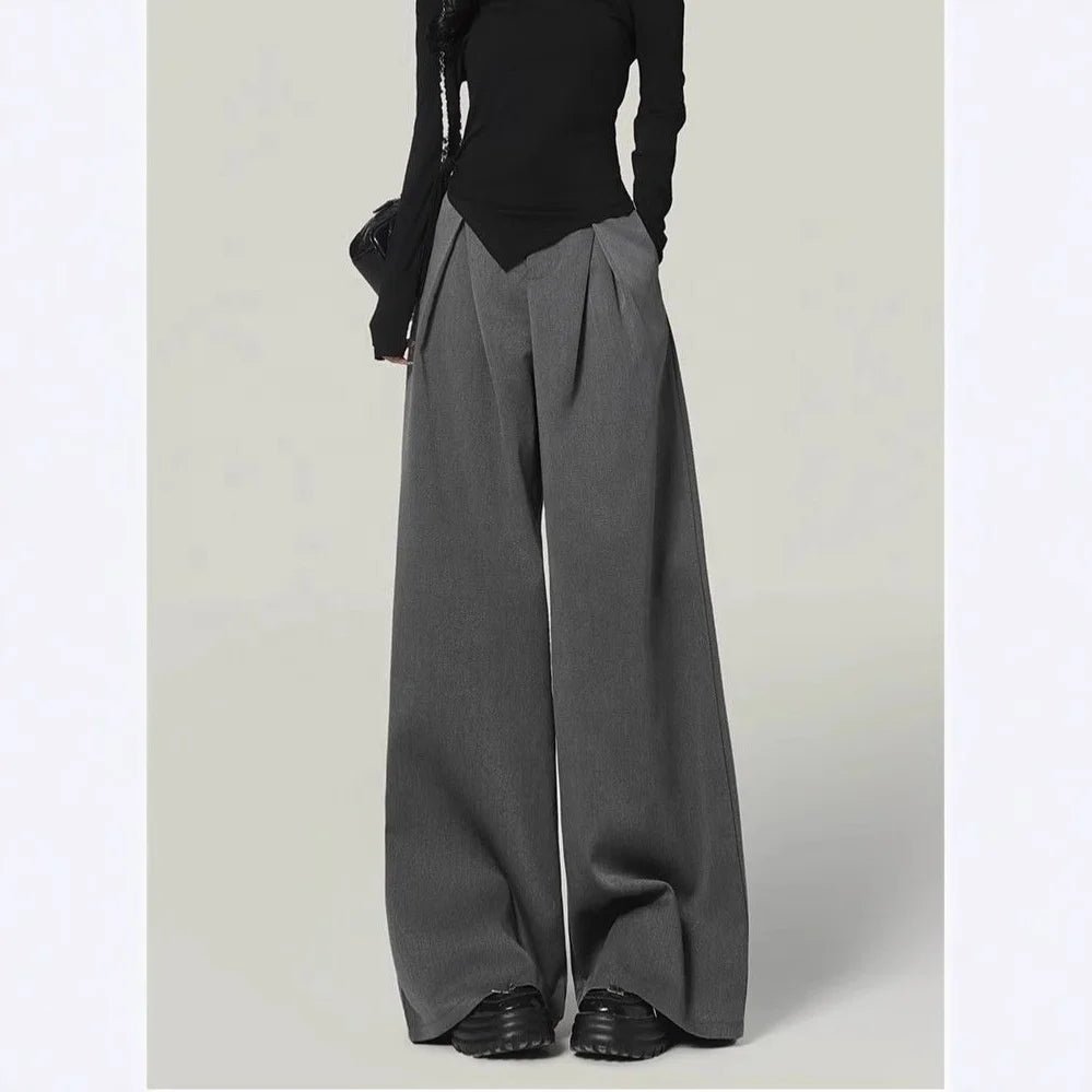 New Design Sense Lace Stitching Wide Leg Pants Women's Spring and Summer Loose Casual Fashion Pants - Zeprah