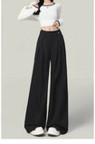 New Design Sense Lace Stitching Wide Leg Pants Women's Spring and Summer Loose Casual Fashion Pants - Zeprah