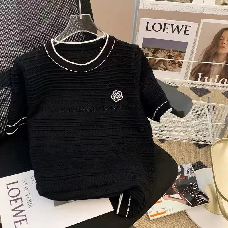 New Design Short - Sleeved Tee Summer Popular Short Sleeve Top Loose - fit Women's T-shirts - Zeprah