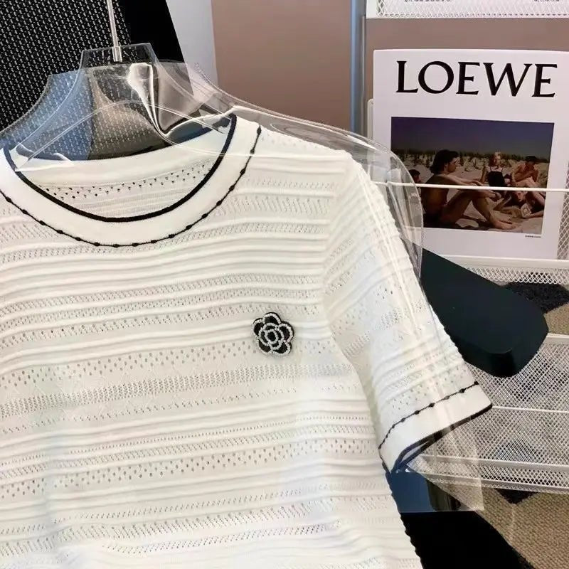 New Design Short - Sleeved Tee Summer Popular Short Sleeve Top Loose - fit Women's T-shirts - Zeprah