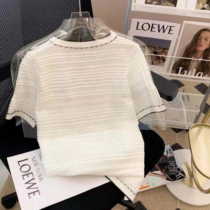 New Design Short - Sleeved Tee Summer Popular Short Sleeve Top Loose - fit Women's T-shirts - Zeprah