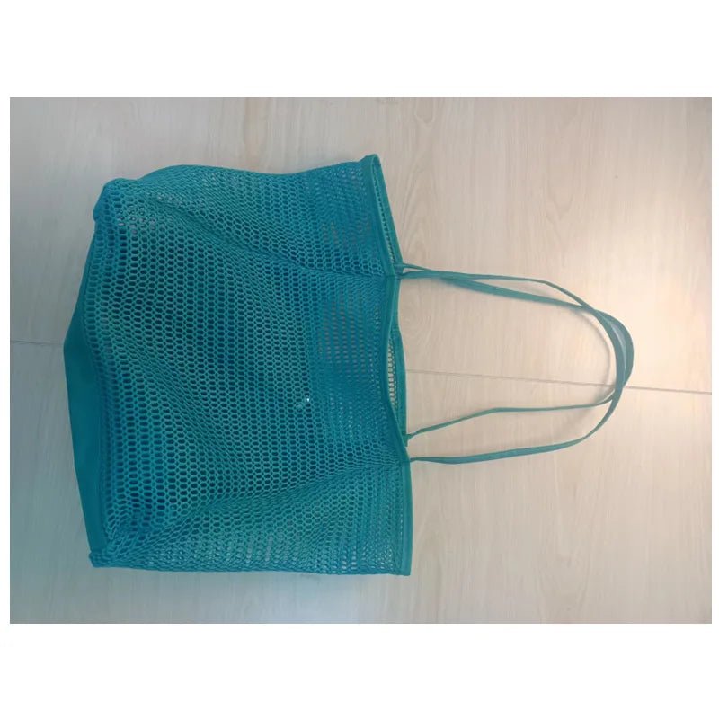 New Eco - Friendly Cotton Mesh Shopping Tote Bags Colorful Net Crochet Reusable Shoulder Unisex with Nylon Lining - Zeprah