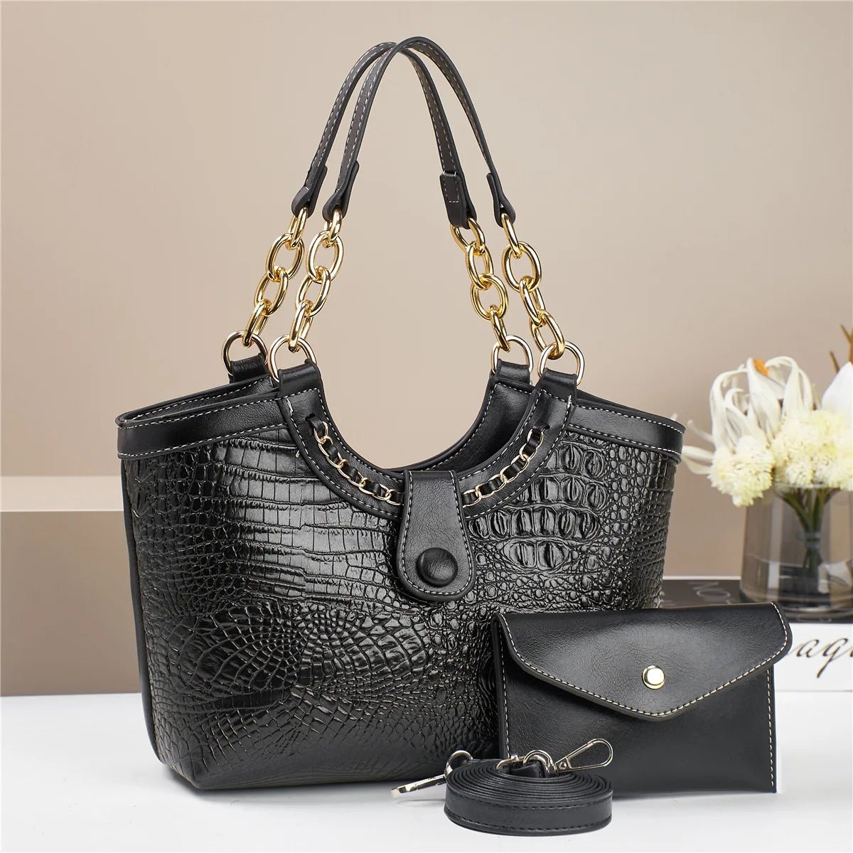 New Fashion Handbag Explosive Shoulder Crossbody Bag Atmospheric Ladies Bag Middle - aged All - match Bag - Zeprah