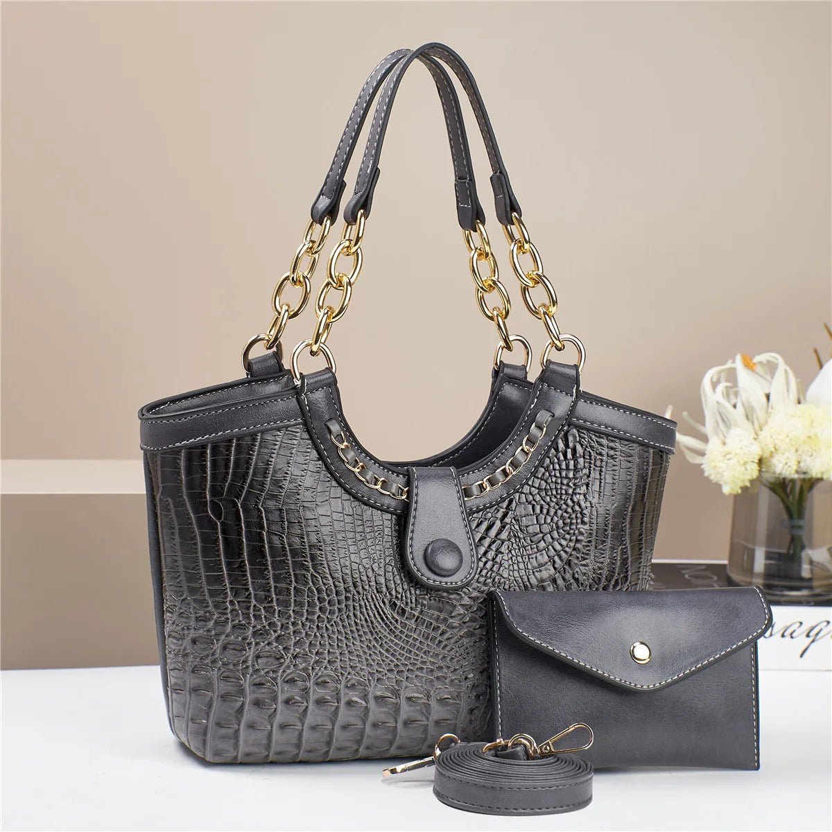 New Fashion Handbag Explosive Shoulder Crossbody Bag Atmospheric Ladies Bag Middle - aged All - match Bag - Zeprah