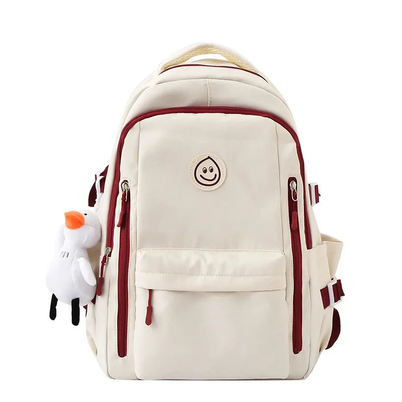 New Fashion Japanese Style Simple K - Style Backpack Junior High College Student School Bag with Cartoon Pattern for Campus - Zeprah
