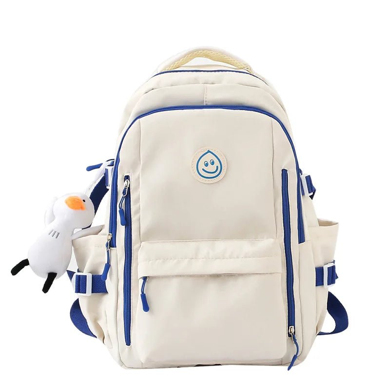 New Fashion Japanese Style Simple K - Style Backpack Junior High College Student School Bag with Cartoon Pattern for Campus - Zeprah