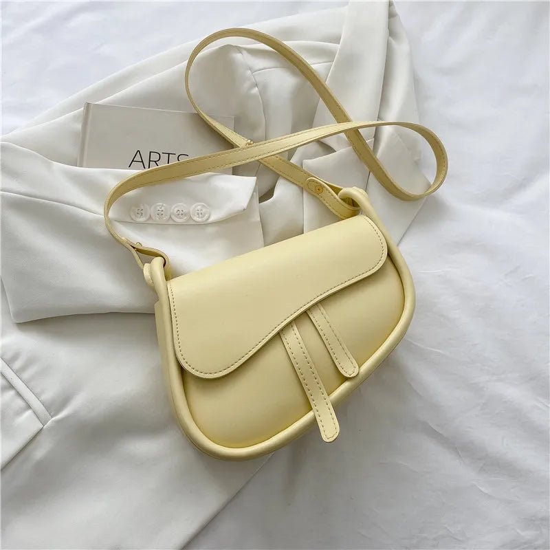 New Fashion Trendy Designer Women's Handbags Luxury Vintage Saddle Crossbody Shoulder Purse for Summer - Zeprah