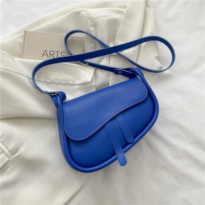 New Fashion Trendy Designer Women's Handbags Luxury Vintage Saddle Crossbody Shoulder Purse for Summer - Zeprah