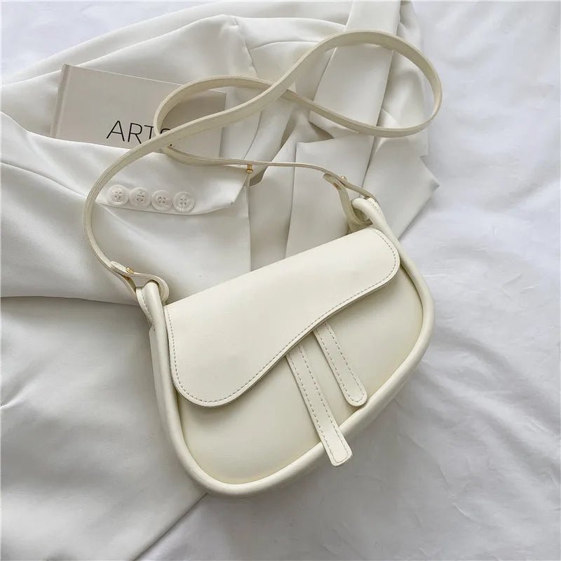 New Fashion Trendy Designer Women's Handbags Luxury Vintage Saddle Crossbody Shoulder Purse for Summer - Zeprah