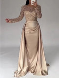New Fashion Women Long - sleeve Sequined Evening Dress Ladies Elegant Prom Dresses Bride Wedding Casual Dress - Zeprah