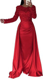 New Fashion Women Long - sleeve Sequined Evening Dress Ladies Elegant Prom Dresses Bride Wedding Casual Dress - Zeprah